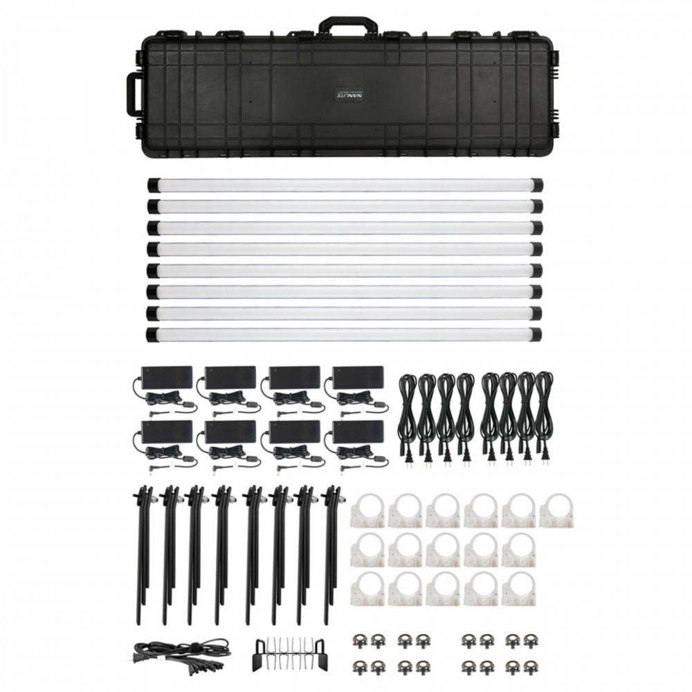 Nanlite PavoTube II 30XR RGB LED Pixel Tube Light 8Kit 