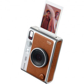 FUJIFILM INSTAX MINI EVO Hybrid Instant Camera (Brown) 