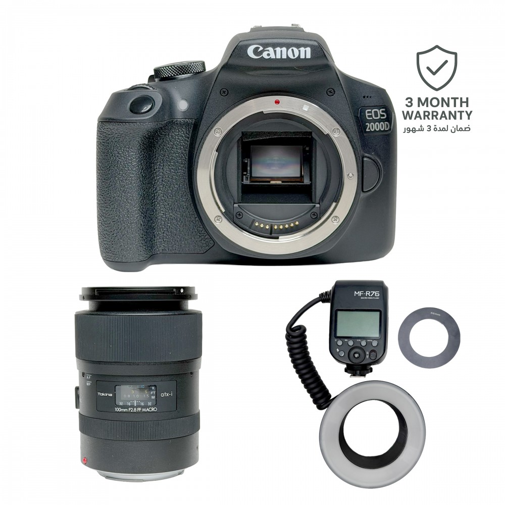 CANON DSLR EOS 2000D KIT (USED)