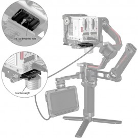 SmallRig Manfrotto-Style Quick Release Plate for DJI RS 3/RS 3 Pro/RS 2/RSC 2/Ronin-S Gimbals