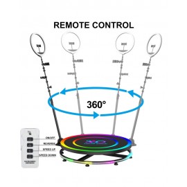 360Photo Booth Rotating Machine For Events Parties Automatic Spin Selfie Platform 100CM