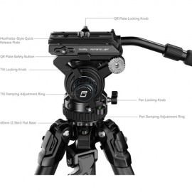 SmallRig x Potato Jet TRIBEX Hydraulic Carbon Fiber Tripod Kit