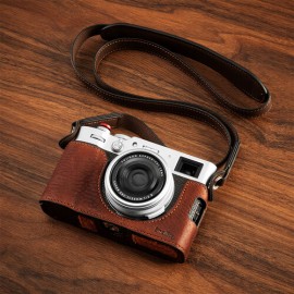 SmallRig Leather Half Case for FUJIFILM X100VI (Brown)