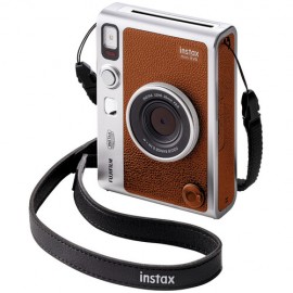 FUJIFILM INSTAX MINI EVO Hybrid Instant Camera (Brown) 
