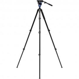 Benro A2573F Aluminum Single Tube Tripod with S6Pro Fluid Video Head