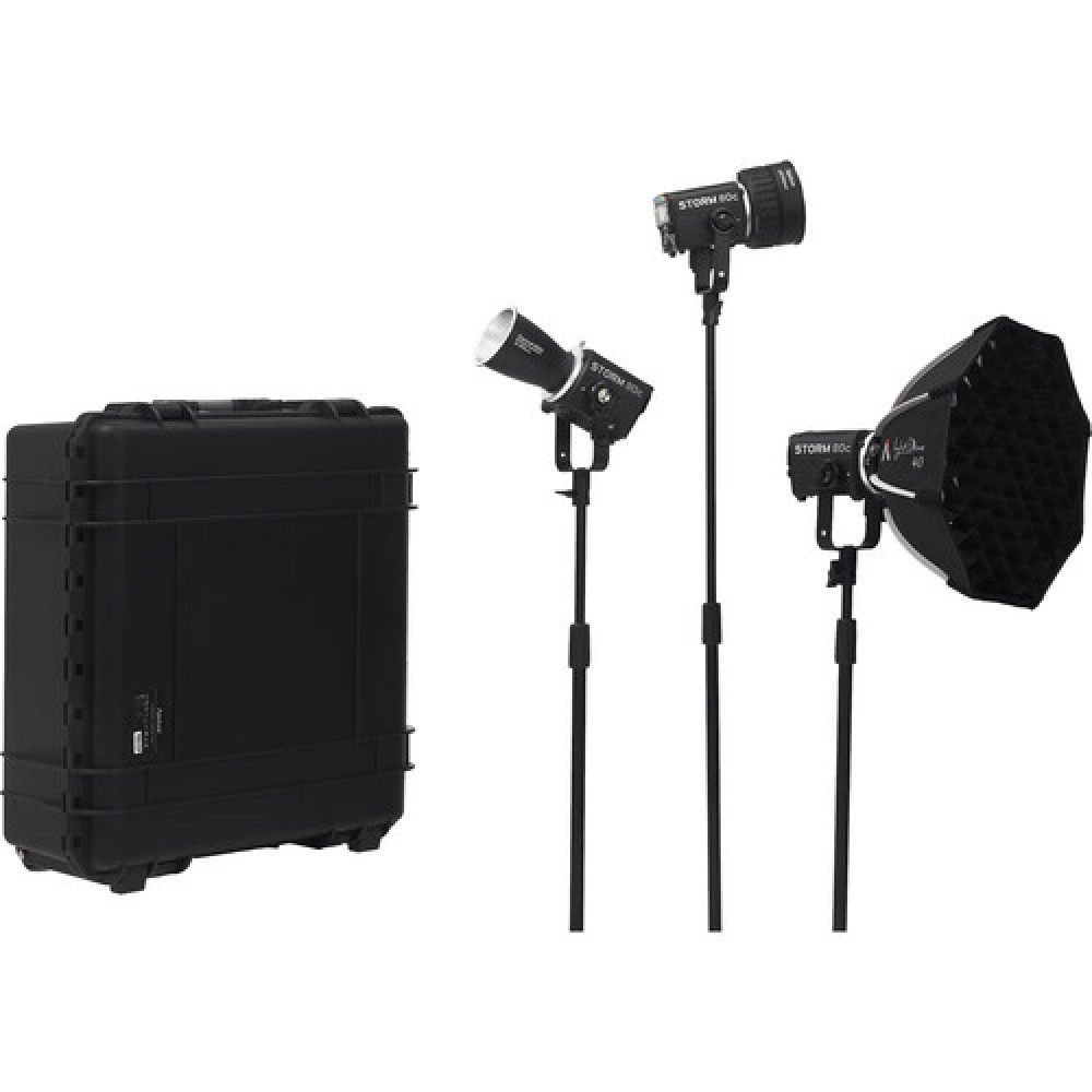 Aputure Storm 80c LED Monolight 3-Light Kit 