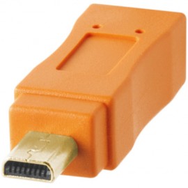 Tether Tools TetherPro USB 2.0 Type-A Male to Mini-B Male Cable (15', Orange)
