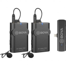 BOYA BY-WM4 PRO-K4 Dual-Channel Digital Wireless Microphone System for iOS