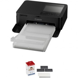 Canon SELPHY CP1500 Compact Photo Printer with Ink and Paper Kit (Black)
