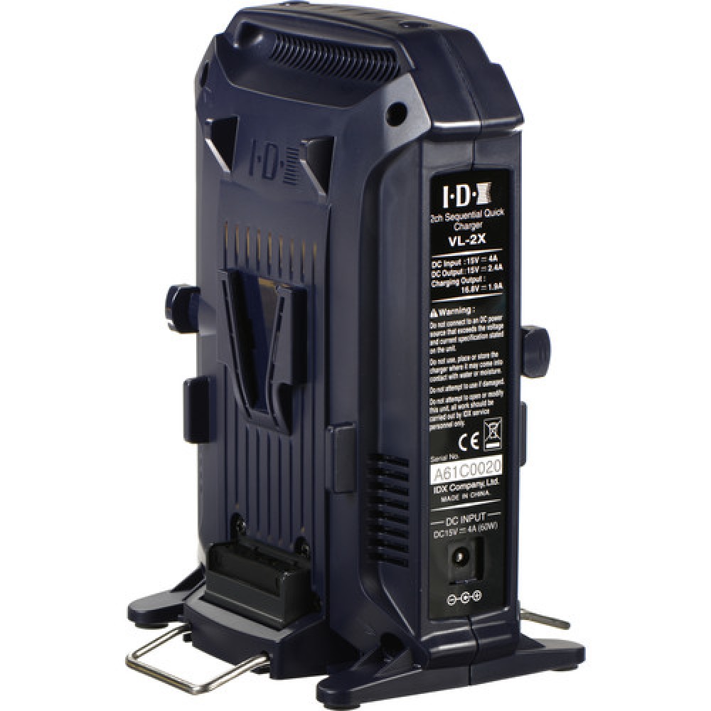 IDX VL-2X 2-CHANNEL V-MOUNT CHARGER & POWER SUPPLY