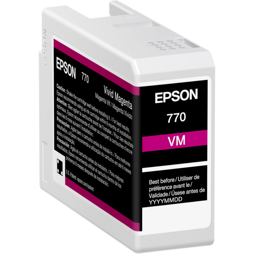 Epson 770 UltraChrome PRO10 Vivid Magenta Ink Cartridge (25mL)