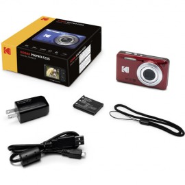 Kodak Pixpro FZ55 Digital Camera (RED) With Memory Card SanDisk 128GB