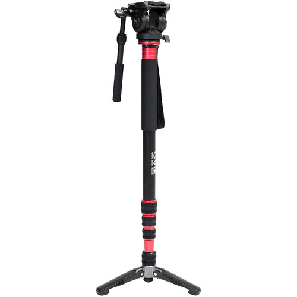 GVM G175 Aluminum 5-Section Monopod with Video Fluid Head