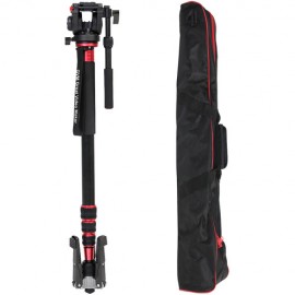 GVM G175 Aluminum 5-Section Monopod with Video Fluid Head