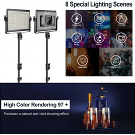 GVM 1000D RGB LED Light Panel (2-Light Kit with Softboxes)