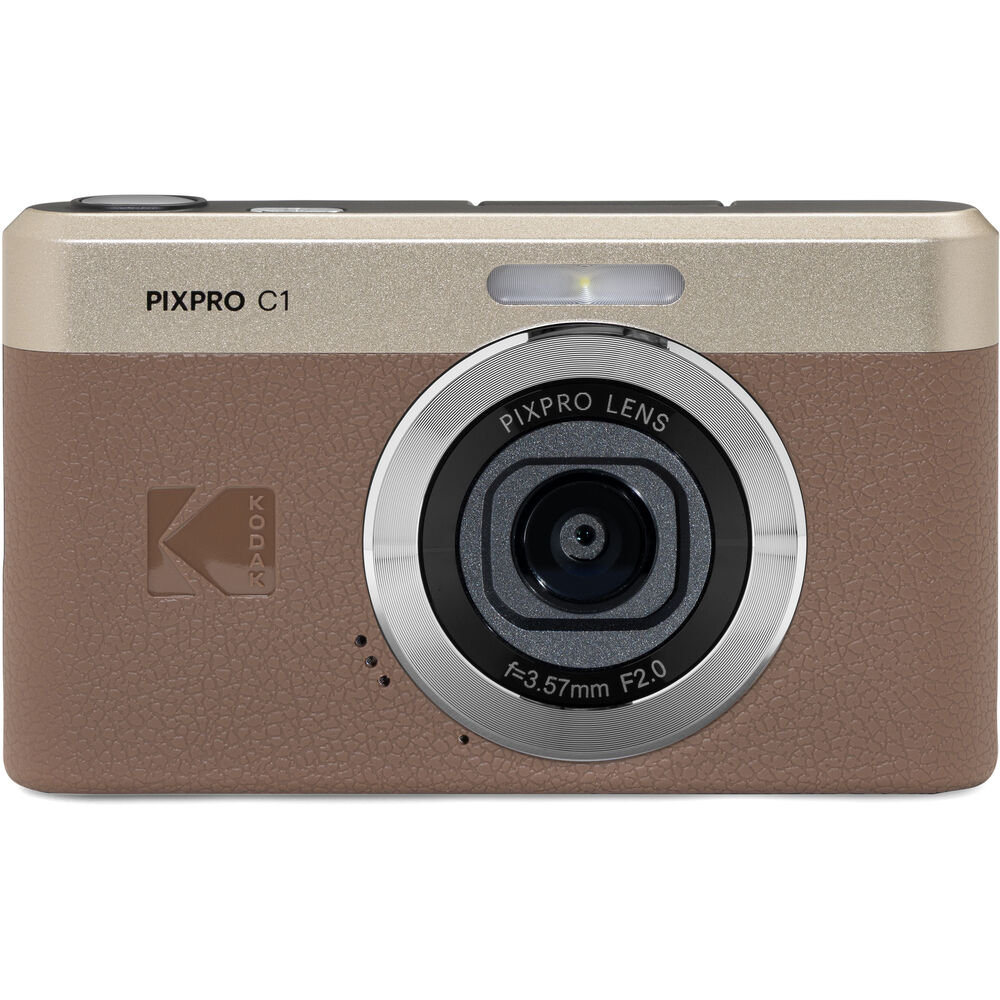 Kodak PIXPRO C1 Compact Digital Camera (Brown)
