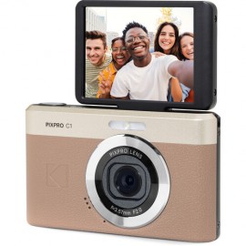 Kodak PIXPRO C1 Compact Digital Camera (Brown)