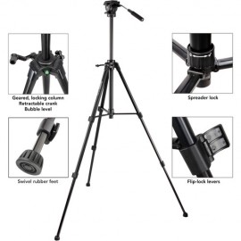 Magnus VT-300 Video Tripod with Fluid Head