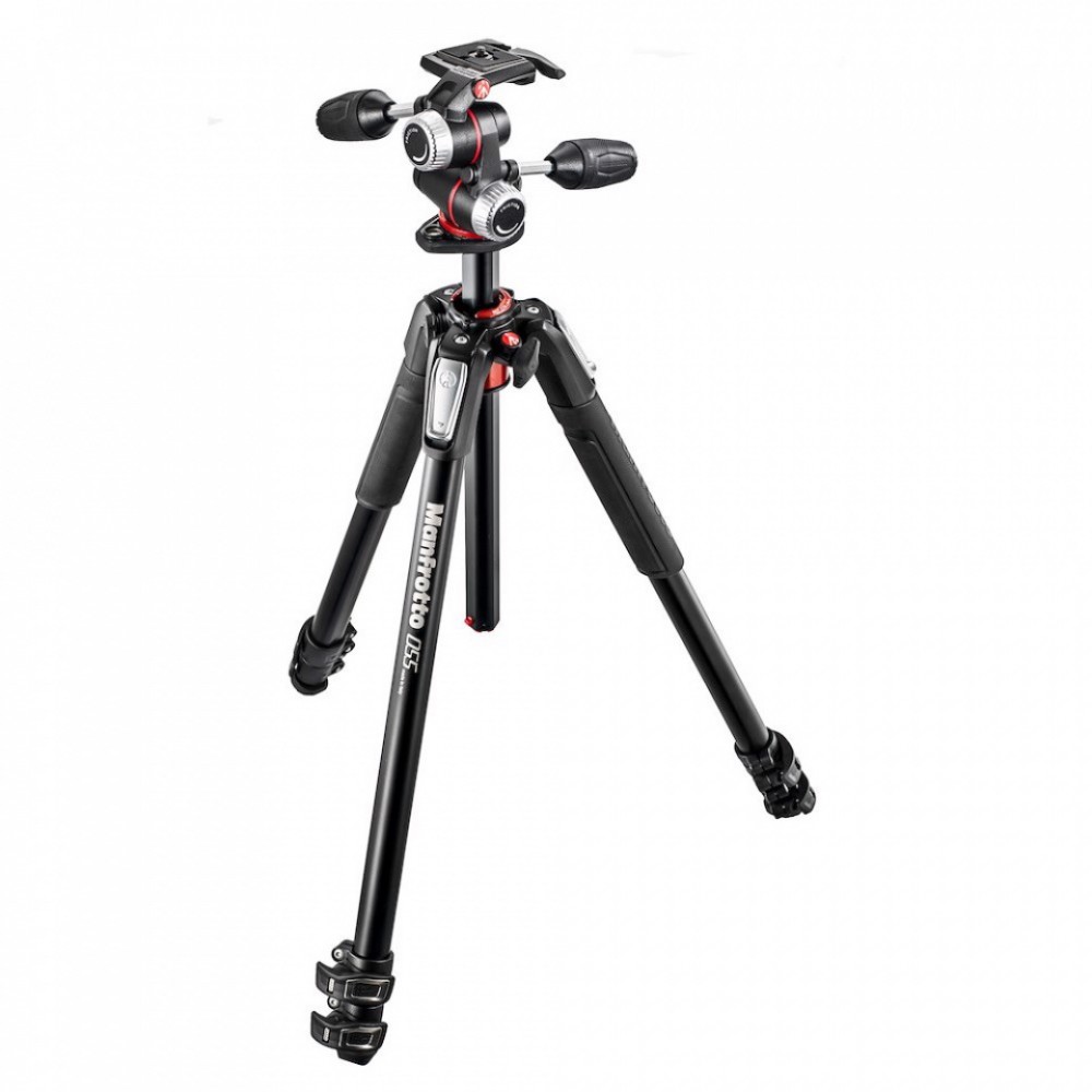 Manfrotto MT055XPRO3 Aluminum Tripod and XPRO 3-Way Pan-and-Tilt Head Kit