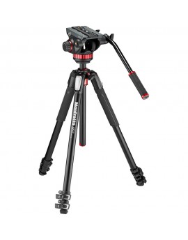 Manfrotto 502AH Video Head & MT055XPRO3 Aluminum Tripod Kit