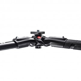 Manfrotto 500 Fluid Video Head with 190X Video Aluminum Tripod & Leveling Column Kit