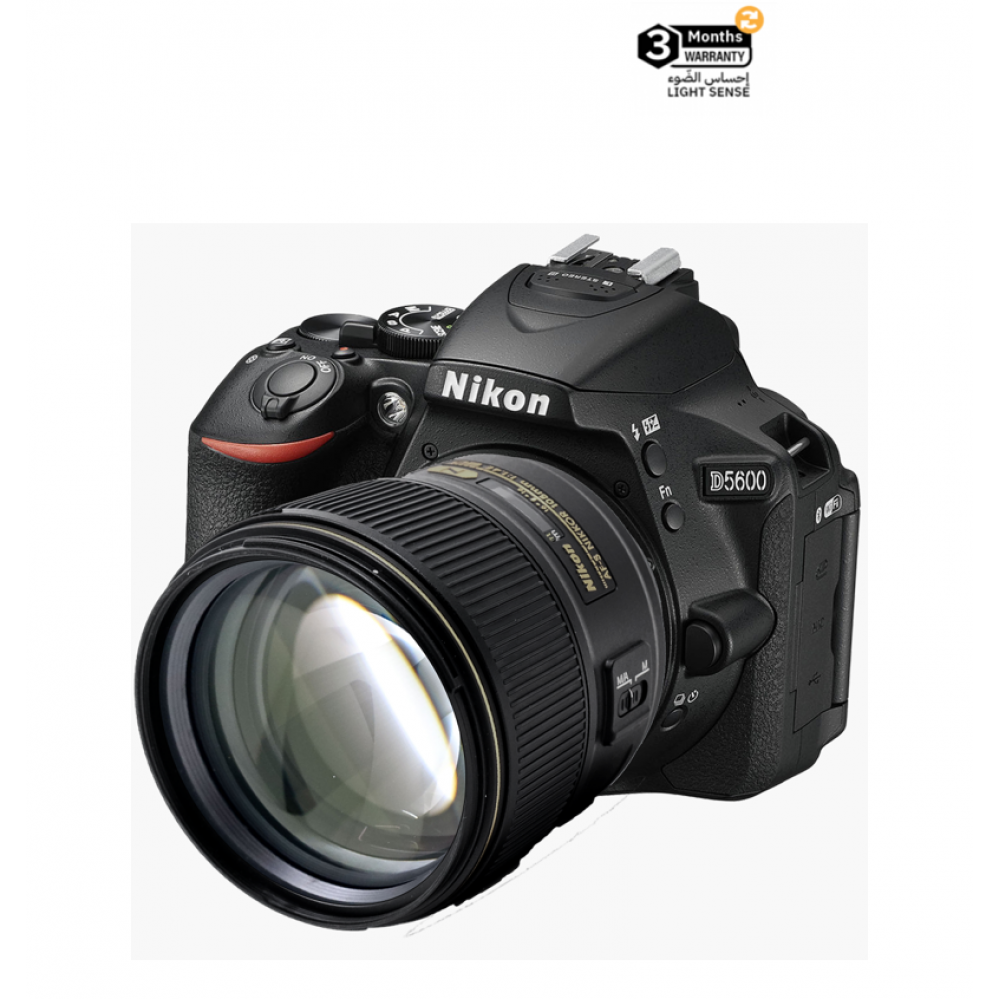 Nikon D5600 DSLR Camera with Nikkor 105mm ( used )