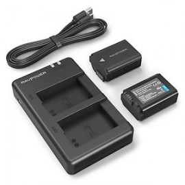 RAVPower Sony NP FW50 Battery Charger Set