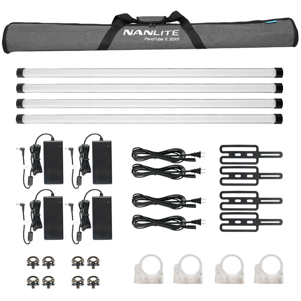 Nanlite PavoTube II 30XR RGB LED Pixel Tube Light 4Kit
