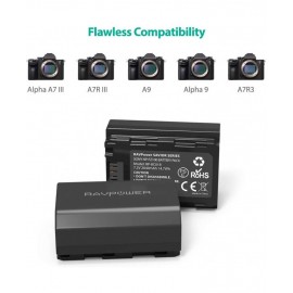 RAVPower NP FZ100 Replacement Battery Charger Set