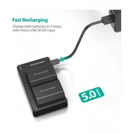 RAVPower NP FZ100 Replacement Battery Charger Set