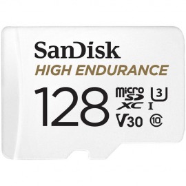 SanDisk 128GB High Endurance UHS-I microSDXC Memory Card with SD Adapter