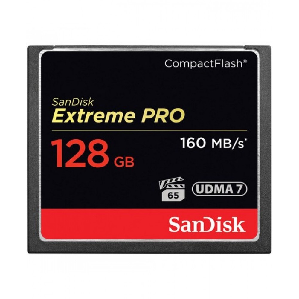 SanDisk 128GB Extreme Pro CompactFlash Memory Card 160MB/s