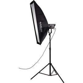 Nanlite Asymmetrical Stripbank Softbox with Bowens Mount (18 x 43 )