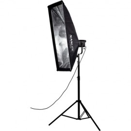 Nanlite Asymmetrical Stripbank Softbox with Bowens Mount (18 x 43 )