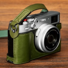 SmallRig Leather Half Case for FUJIFILM X100VI (Green)