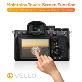 Vello LCD Screen Protector Ultra II for Sony a1, a7R IV, a7R III, a7R II, a7S III, a7S II, a7 III, a7 II, a7C, a9 II, a9, RX10 II, RX10 III, RX10 IV, RX100 II, RX100 IV, RX100 V, RX100 VI, RX100 VII, ZV-E10, ZV-E1, ZV-1F, ZV-1, FX3, or FX30 Cameras