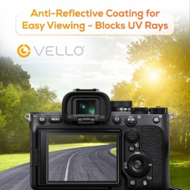 Vello LCD Screen Protector Ultra II for Sony a1, a7R IV, a7R III, a7R II, a7S III, a7S II, a7 III, a7 II, a7C, a9 II, a9, RX10 II, RX10 III, RX10 IV, RX100 II, RX100 IV, RX100 V, RX100 VI, RX100 VII, ZV-E10, ZV-E1, ZV-1F, ZV-1, FX3, or FX30 Cameras