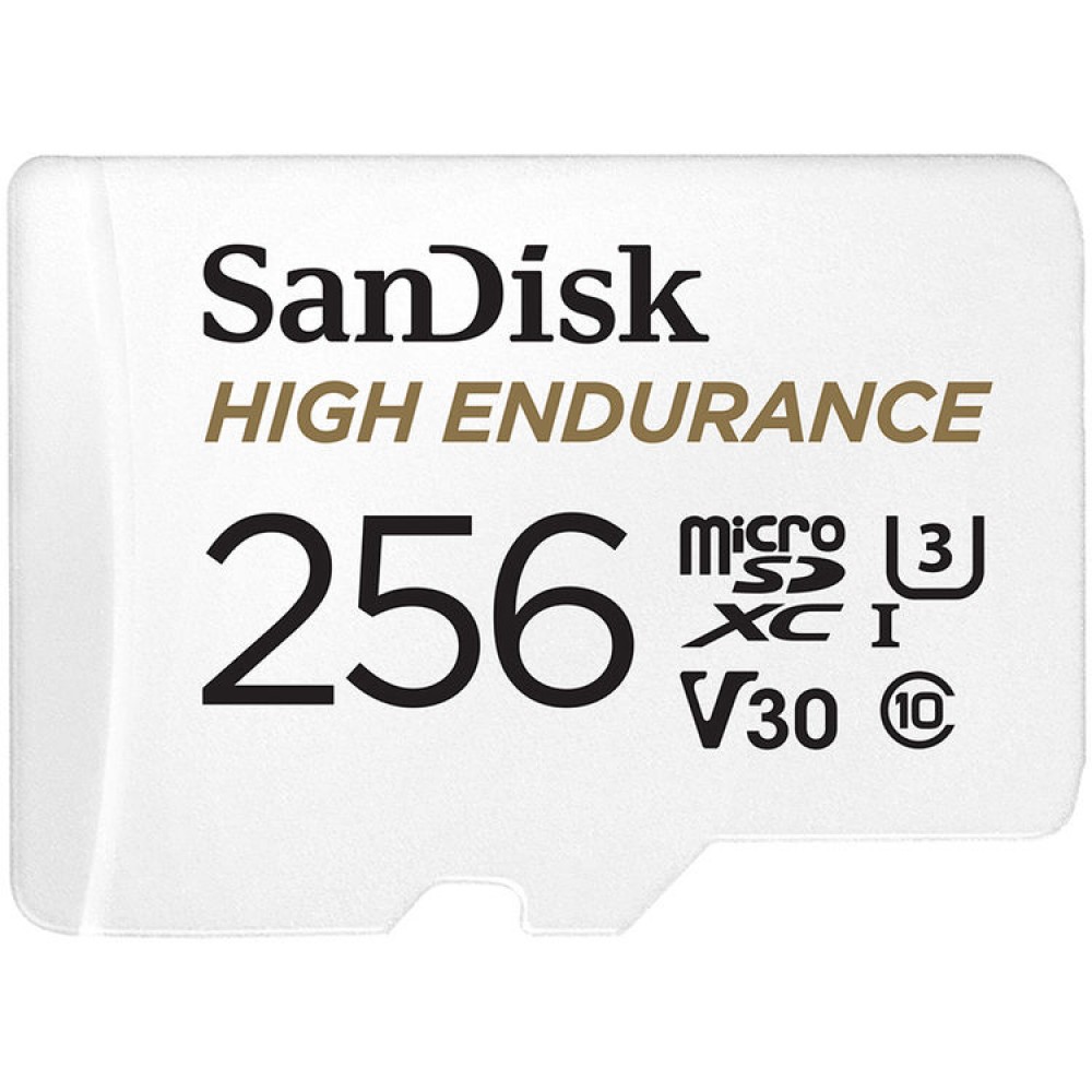 SanDisk 256GB High Endurance UHS-I microSDXC Memory Card with SDAdapter