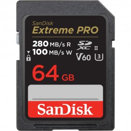 SANDISK 64GB Extreme PRO UHS-II SDXC Memory Card