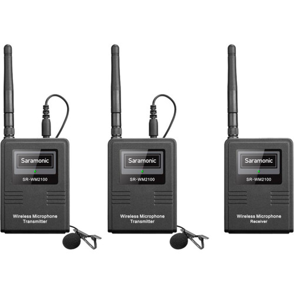 Saramonic SR-WM2100 2.4GHz Wireless Microphone Sys (two transmitters kit)