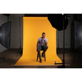 Superior Seamless Yellow Orange Background Paper 2.72m Roll #35