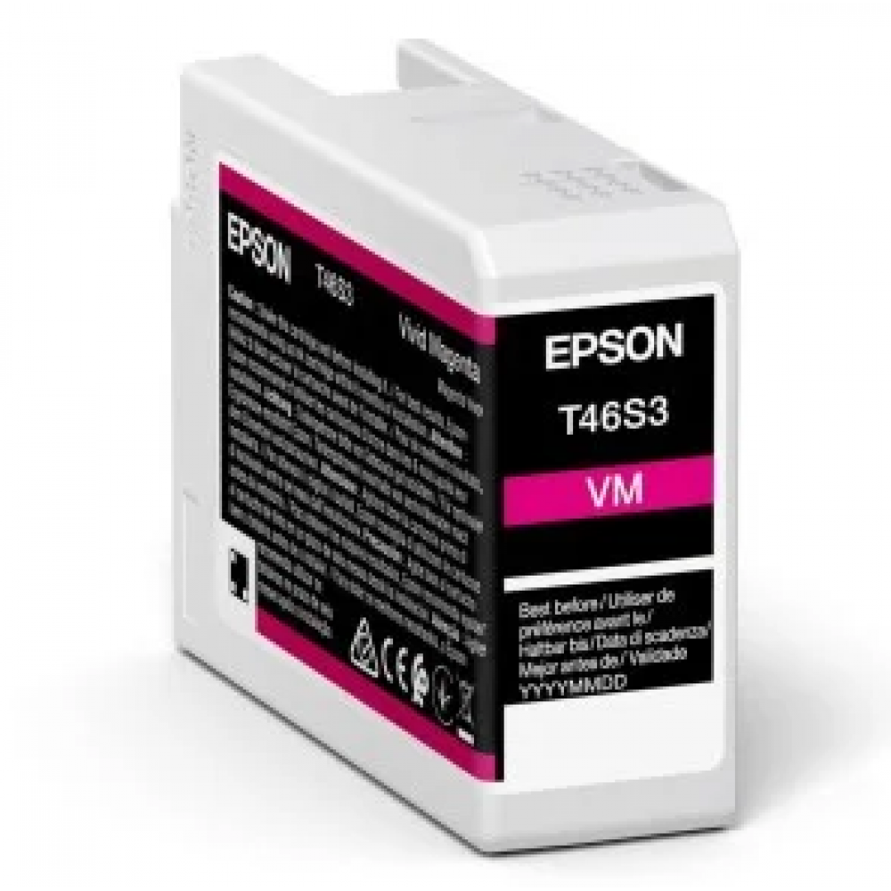 Epson T46S3 Vivid Magenta Ink Cartridge for P700 Printer (25ml)