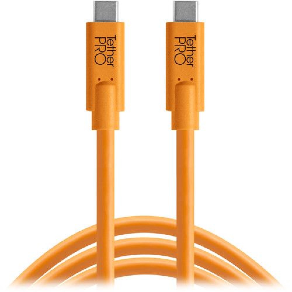 Tether Tools TetherPro USB Type C Male to Type C  (3 Orange)
