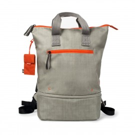 Doozie Photo Backpack - washed oatmeal / tangerine