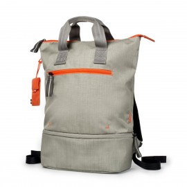 Doozie Photo Backpack - washed oatmeal / tangerine
