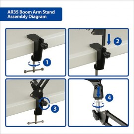 Phottix AR35 Desktop Boom Arm Stand
