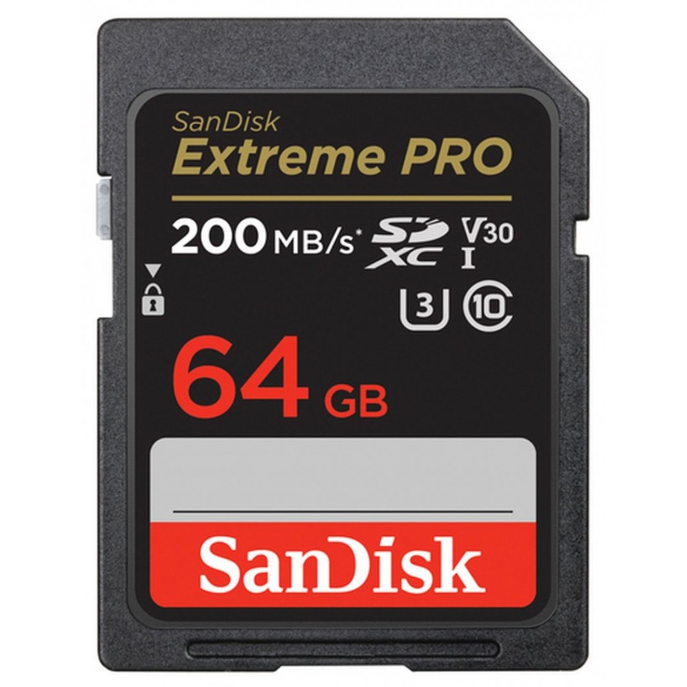 SanDisk 64GB Extreme PRO UHS-I SDXC Memory Card 200MB