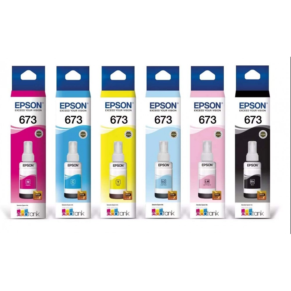 EPSON L800/L810/L850/L1800 INK BOTTLE 70ML T673 Full color