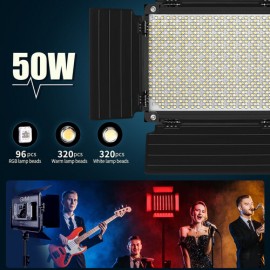 GVM 1000D RGB LED Light Panel (2-Light Kit with Softboxes)