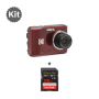 Kodak Pixpro FZ55 Digital Camera (RED) With Memory Card SanDisk 128GB